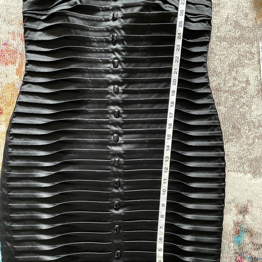 STUNNING 🤩 NWT Vintage Strapless Chiara Boni Black Strapless Dress Sz 10 - Picture 5 of 16